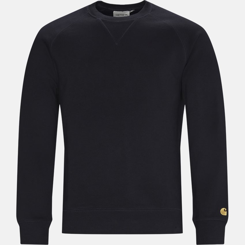 Carhartt WIP Sweatshirts CHASE SWEAT I026383 DARK NAVY/GOLD